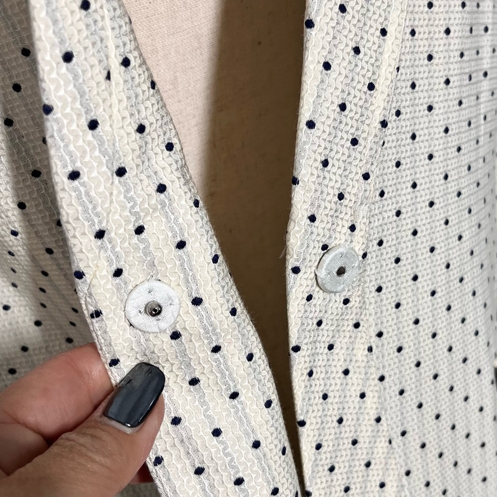 Lafayette 148 New York navy polka dot jacket size 10 - Picture 13 of 16
